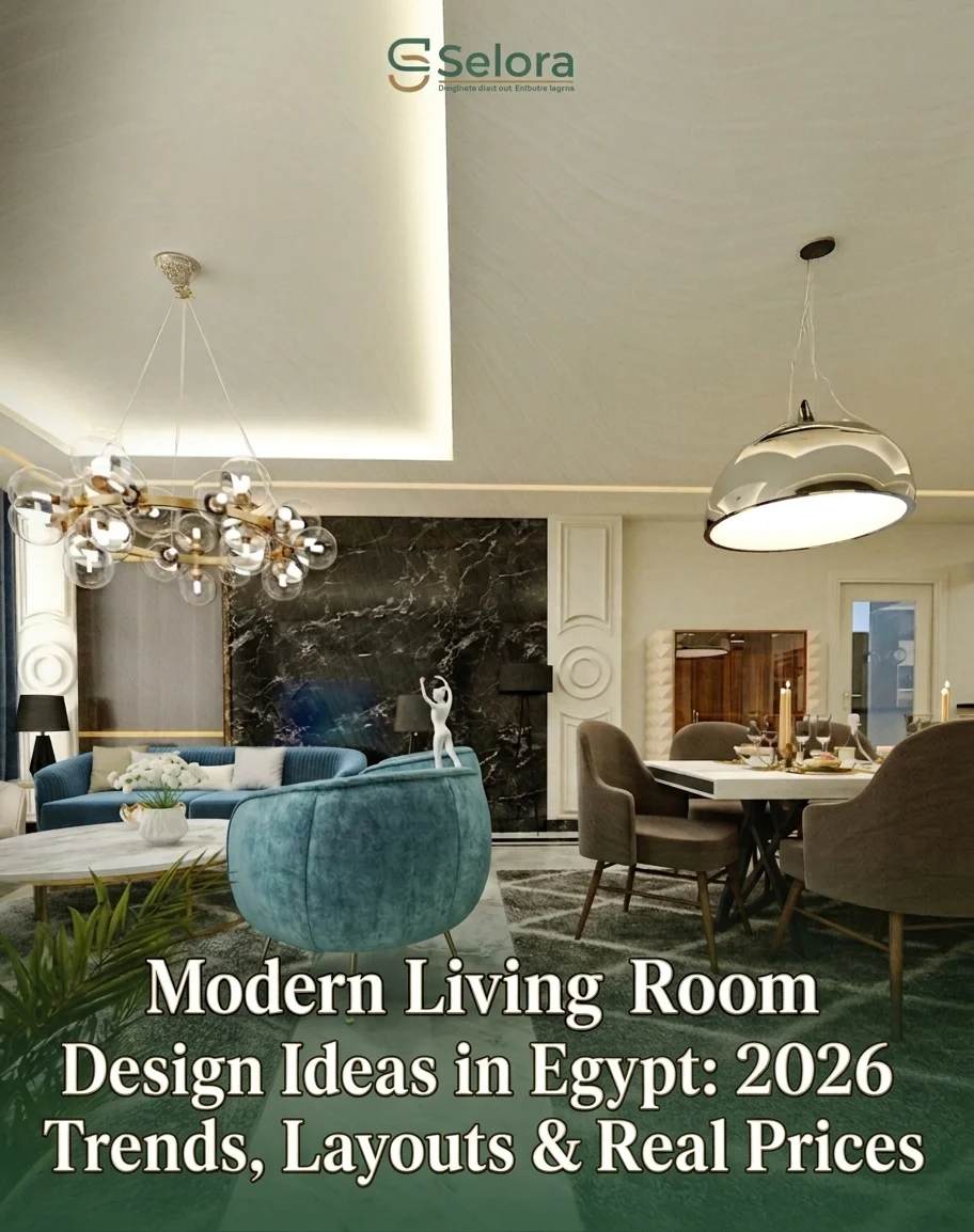 Modern Living Room Design in Egypt